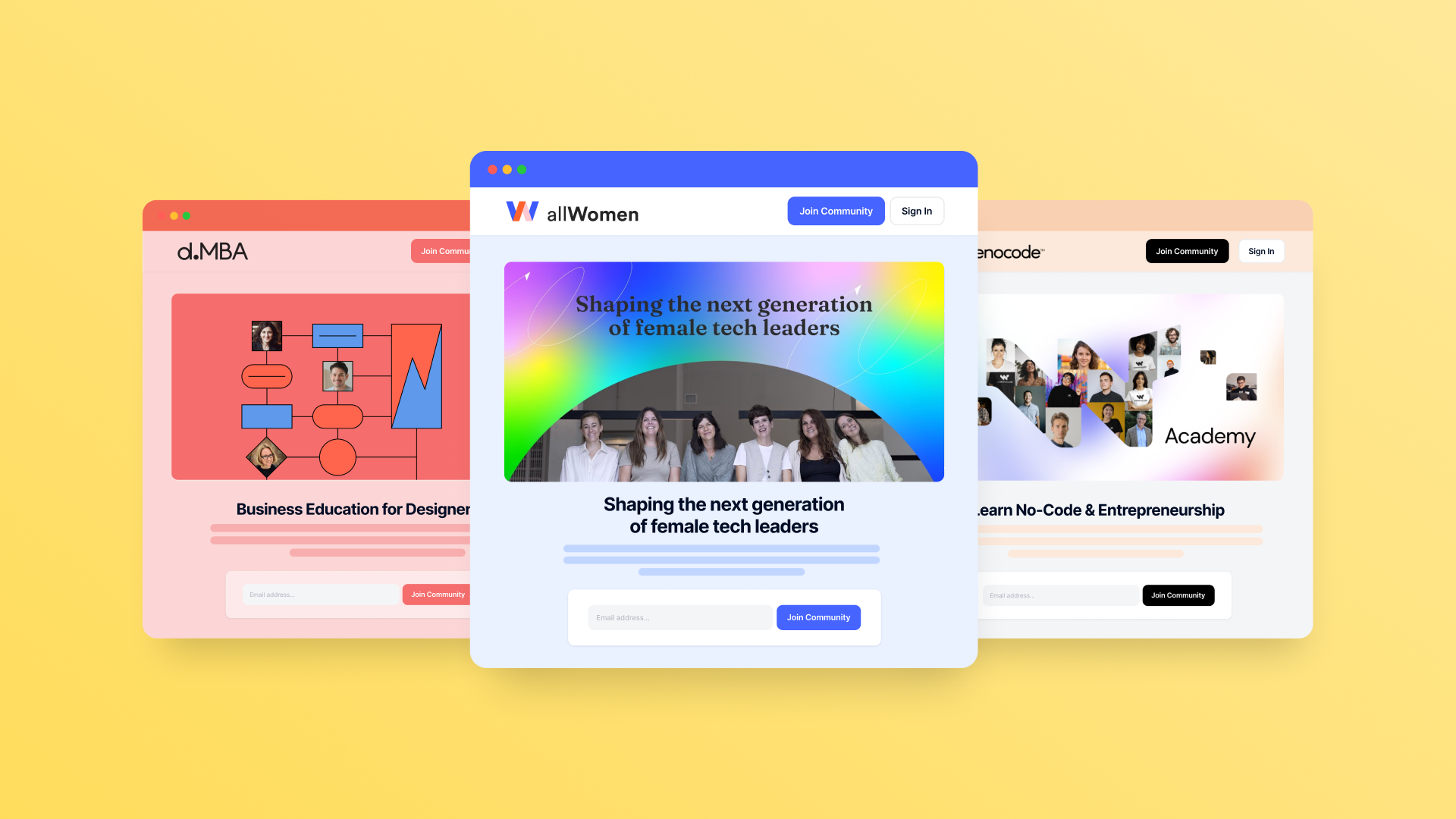 Learning Community Examples Disco